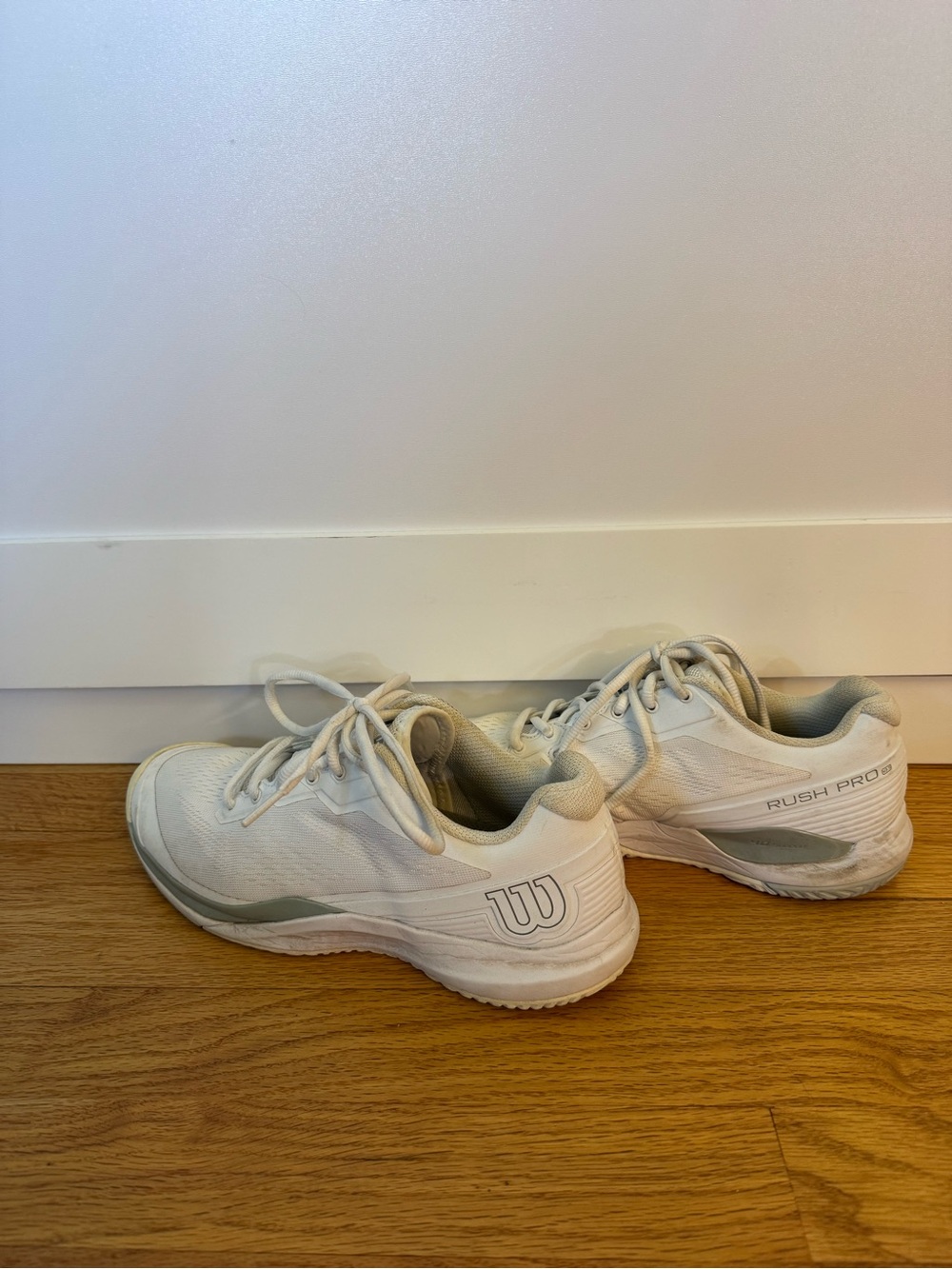 Wilson Rush Pro Tennis Sneakers in White and Light Gray